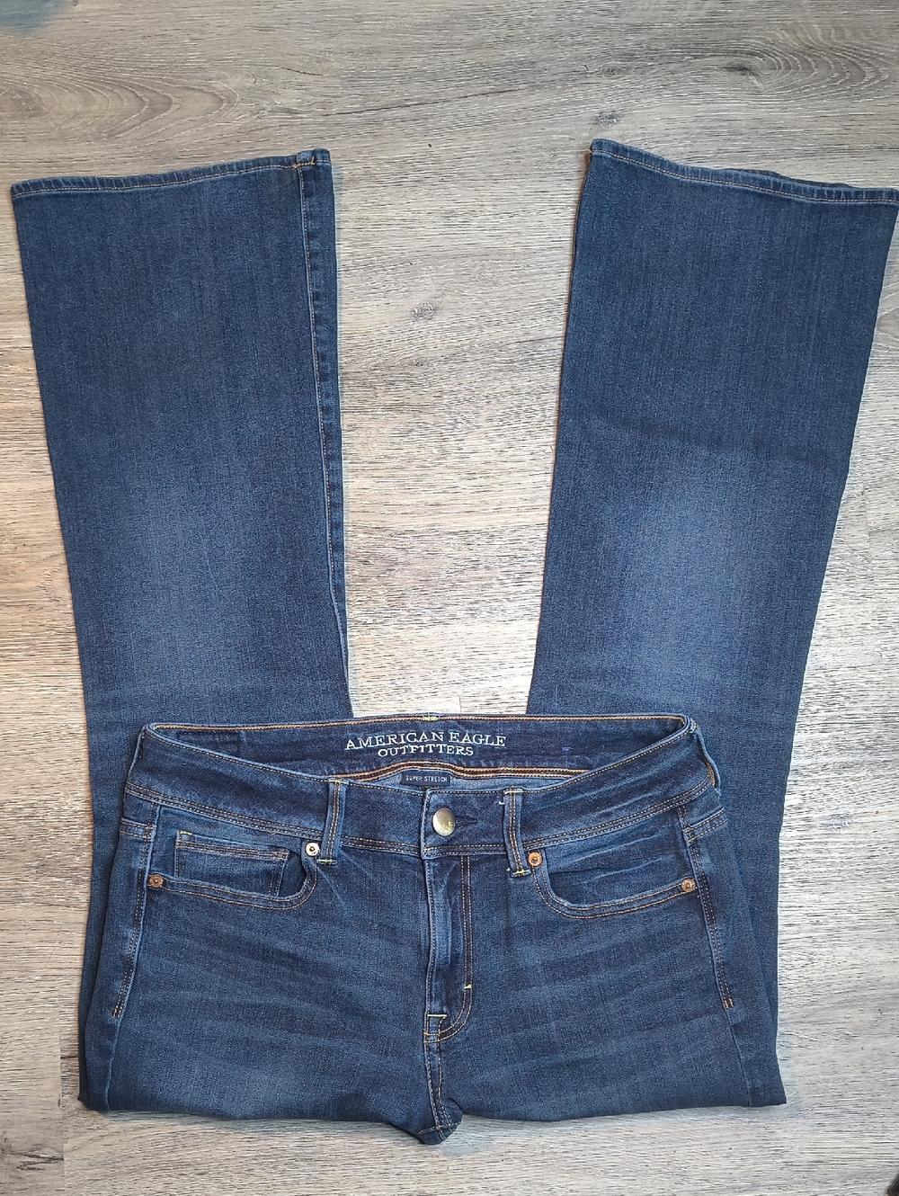 Mid Rise Kick Boot w'29.5" Inseam 🦅 Super Stretch American Eagle Size 10 sac340 - Picture 2 of 7